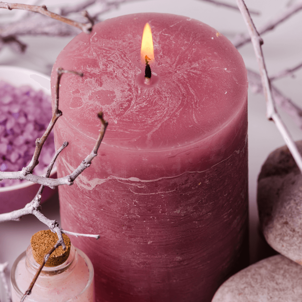 Burning candles