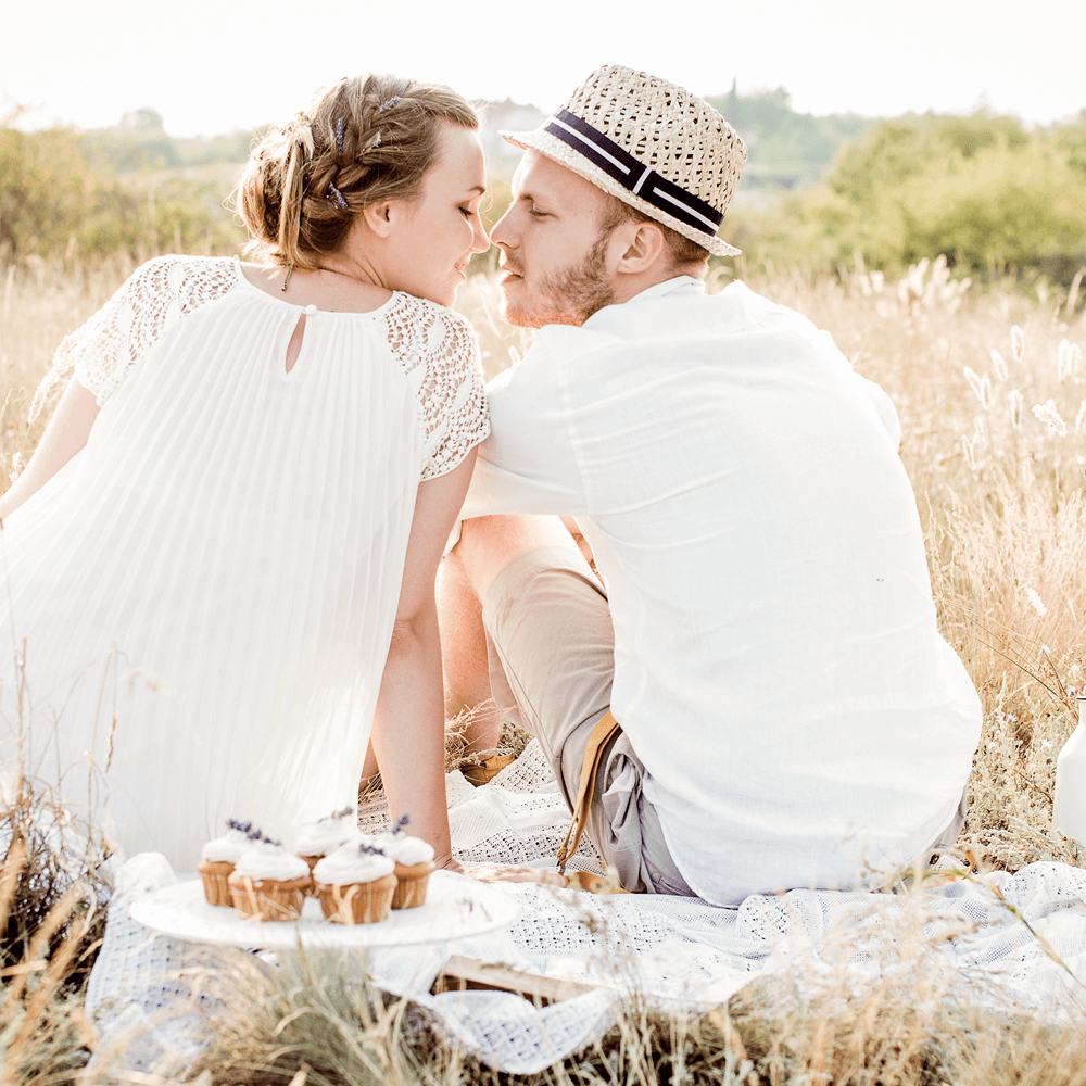 Young beautiful couple in love