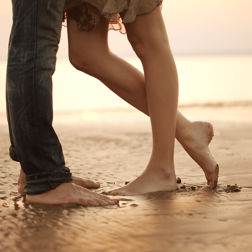 Young beautiful couple in love